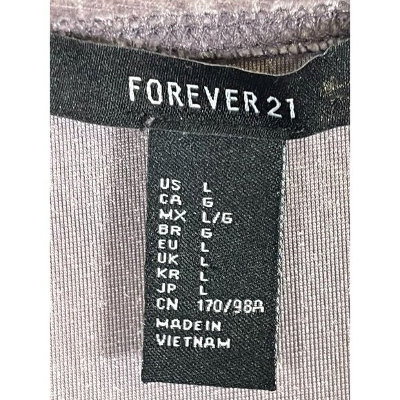 Forever 21 Bodysuit Women L Purple Tank High Cut Velvet Retro Y2K Boho Western - Picture 2 of 10